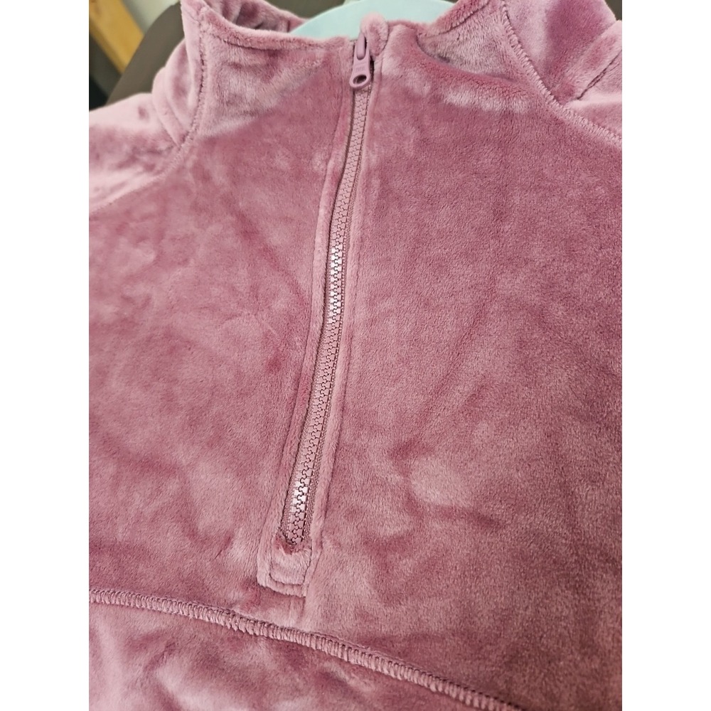 DSG Youth Girls Size Medium 10-12 Velour 1/2 Zip Pullover NWT